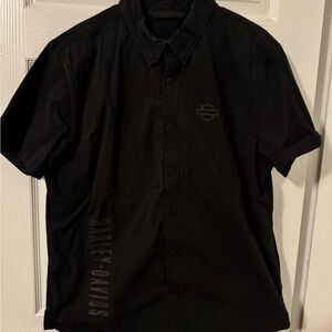 Harley-Davidson Men's Black Casual Shirt